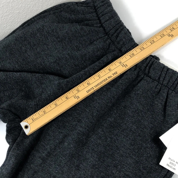 NWT Reflex Shorts Size Medium Bermuda Thick Sweat Short Dark Charcoal Gray - Picture 11 of 15